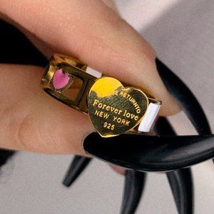 Forever Love ring | dainty luxury jewelry | stainless steel | rings for Women